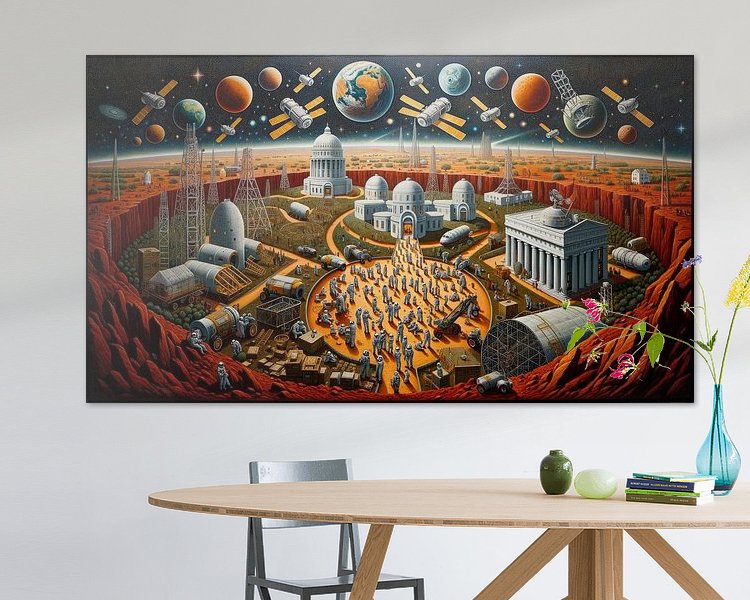 Example of the artwork in a room