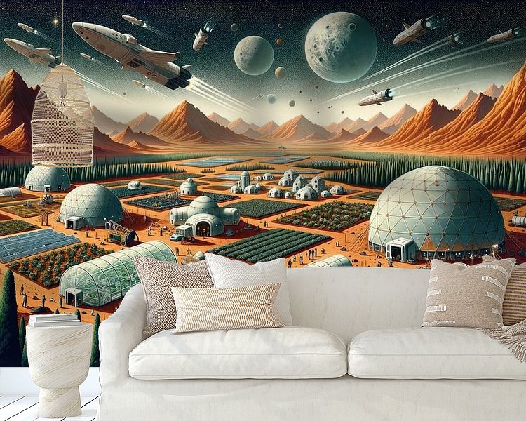 Example of the artwork in a room