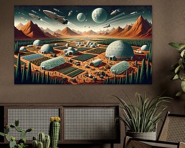 Example of the artwork in a room