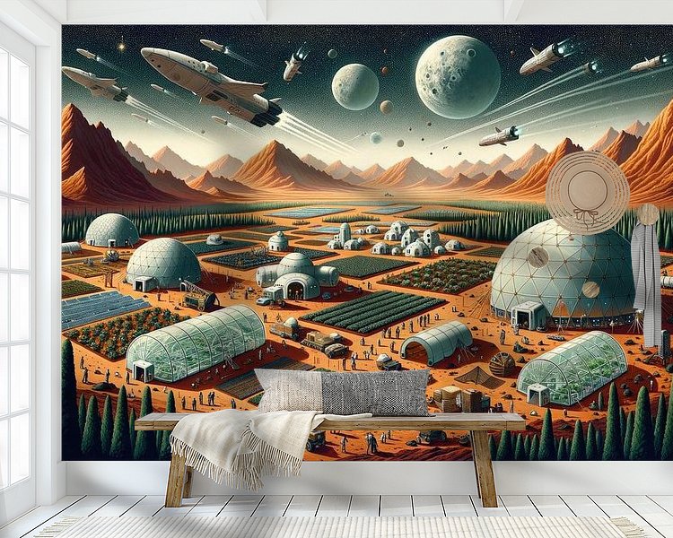 Example of the artwork in a room