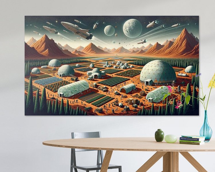 Example of the artwork in a room