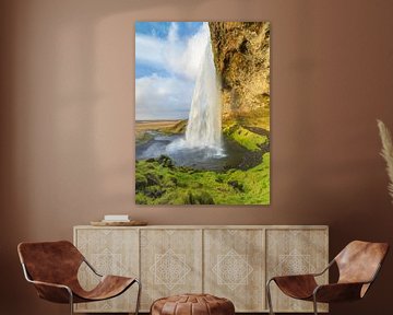 Chute d'eau Seljalandsfoss (Islande) sur Marcel Kerdijk