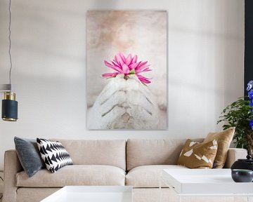 Good For All 3 - Pink Buddha Flower by Tessa Jol Photography