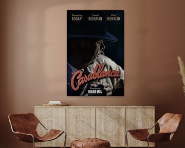 Casablanca Film Vintage Poster by Rob van der Teen