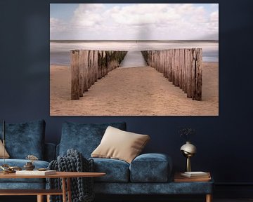 Long exposure / breakwaters Domburg / Netherlands by Photography art by Sacha