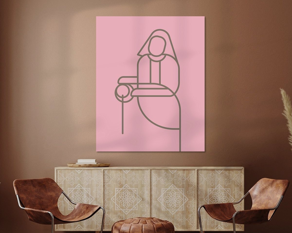 Example of the artwork in a room