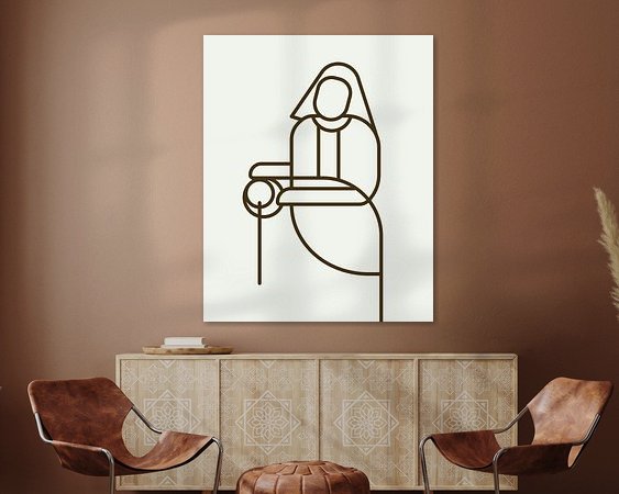 Example of the artwork in a room