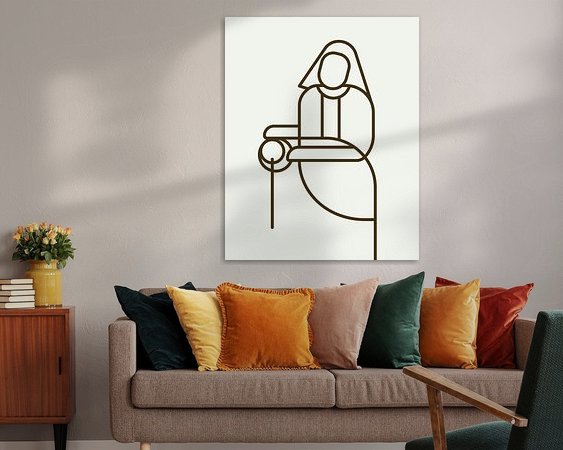 Example of the artwork in a room