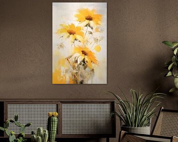 Sommerlicher Tanz der Sonnenblumen von Emil Husstege