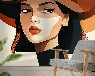 Example of the artwork in a room