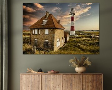 Lighthouse Nieuwpoort Belgium by Angelique Niehorster