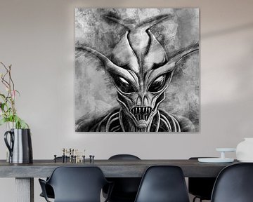 Freaky alien (drawing) by Art by Jeronimo