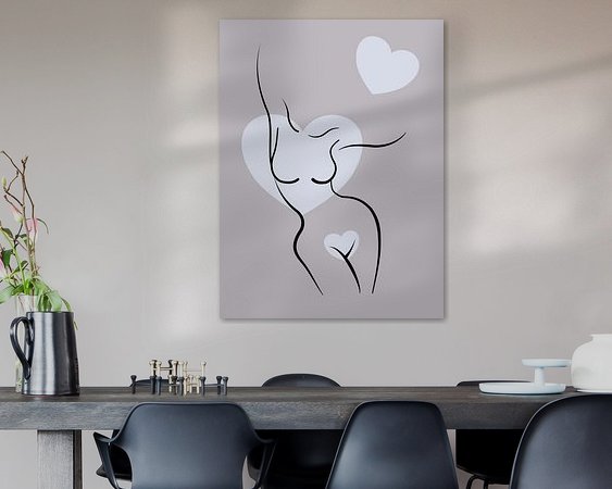 Example of the artwork in a room