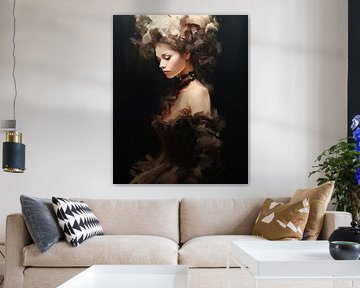 Portrait in different shades of brown by Carla Van Iersel