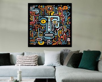 Abstract Face Maze by Art Lovers