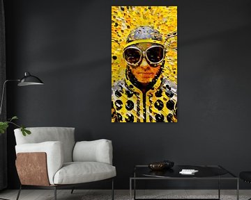 Portrait Abstrait Jaune sur Art Lovers