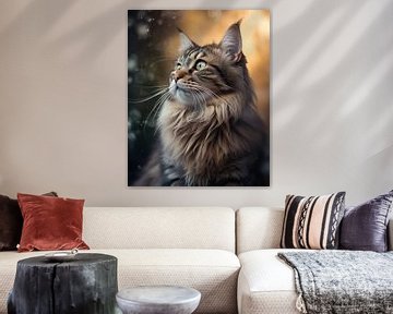 Kattenportret - Gouden tegenlicht (6) van Ralf van de Sand
