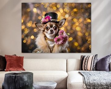 Chihuahua goes to a party by Ans Bastiaanssen