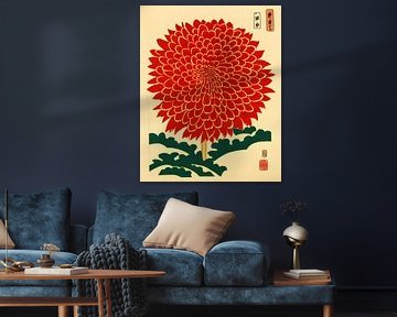 Rote Chrysantheme