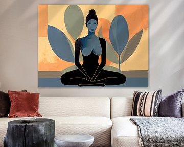 Frau Zen, moderne Kunst