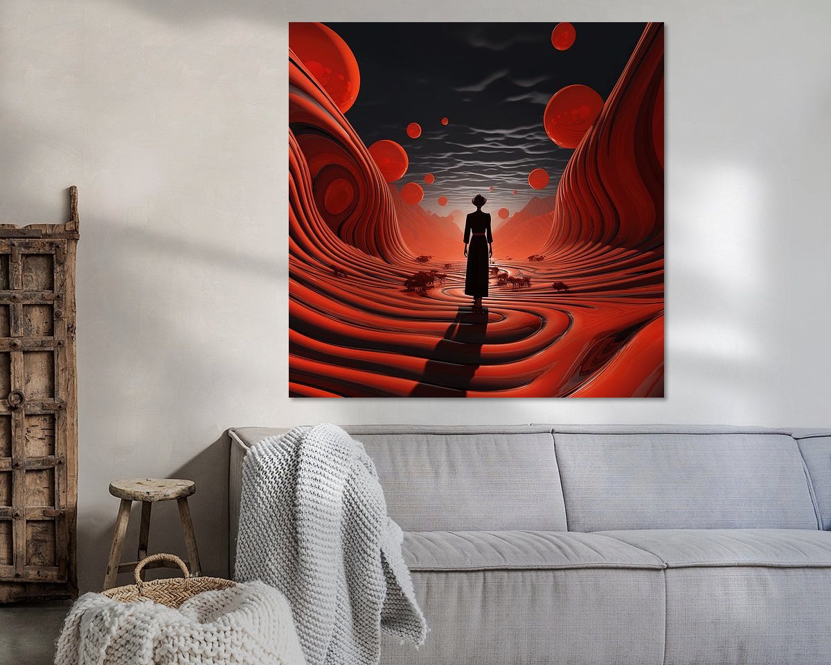 Example of the artwork in a room