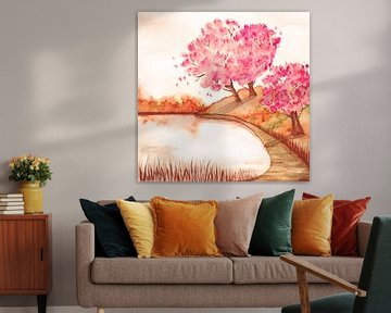 Cherry Blossom Dream van Silvia Van Mazijk