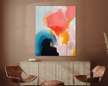 Kleurrijk, modern en abstract schilderij van Studio Allee