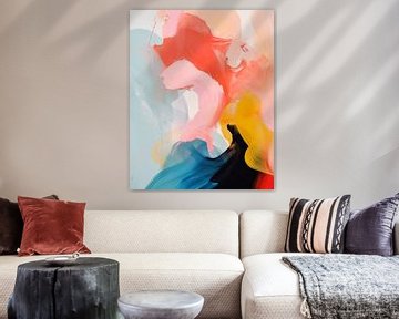 Kleurrijk, modern en abstract schilderij van Studio Allee