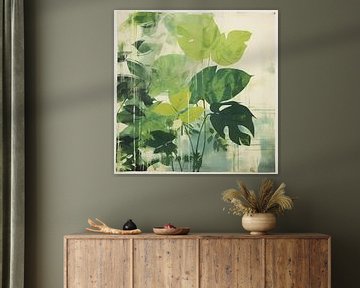 Monstera blad van Bianca ter Riet