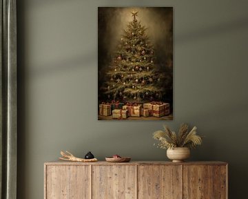 Kerstboom met pakjes