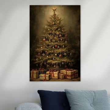 Christmas tree with packages