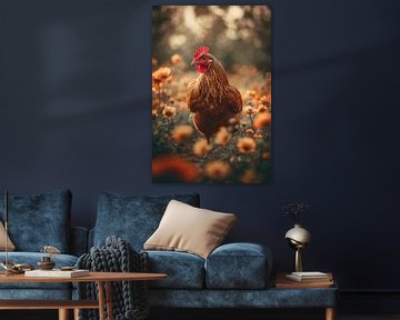 Portret van een kip van Treechild
