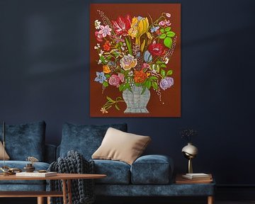bloemen, oude meesters, modern, kleurrijk, vrolijk (PLUS3)