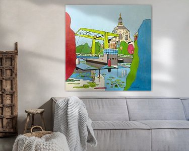 Example of the artwork in a room