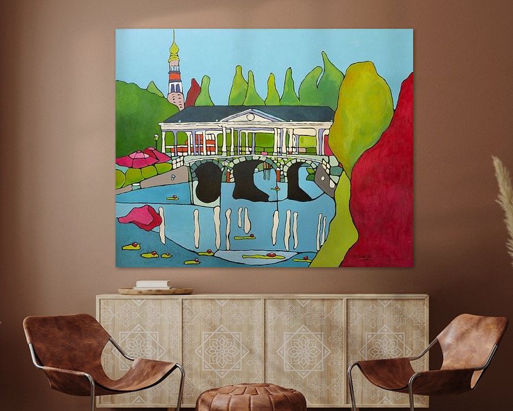 Example of the artwork in a room