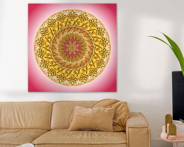 Mandala de cristal-Amabilité - Joie - Amour inconditionnel sur SHANA-Lichtpionier