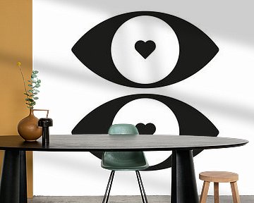 Loving Eyes, abstrakte Illustration Schlafzimmer