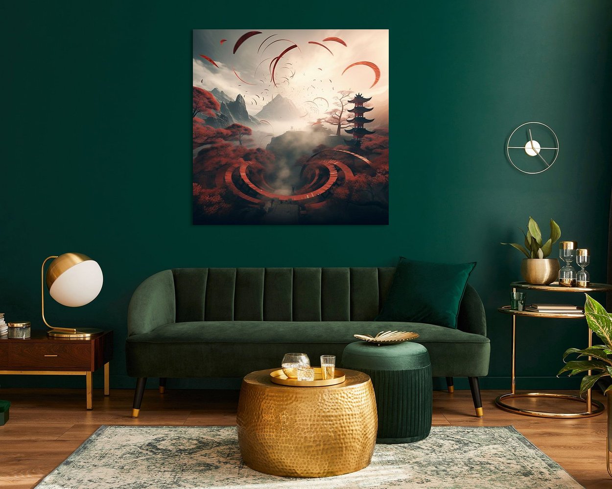 Example of the artwork in a room