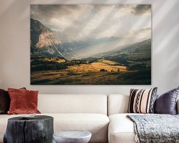Autumnal Swiss mountain landscape by Hidde Hageman