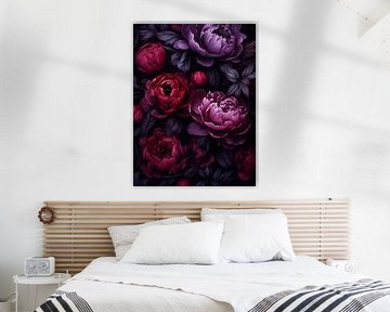 moody peonies