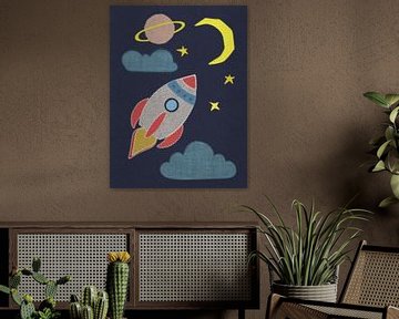 Raket naar de maan van Joost Lagerweij