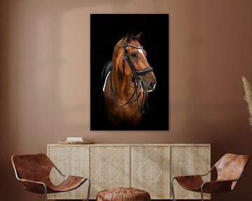 Fineart bruin Paard van Evelyne Van Heuverzwyn