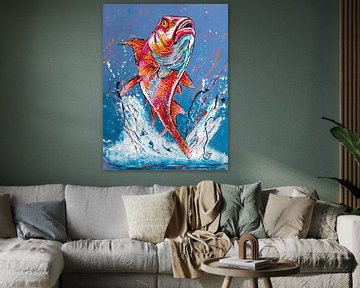 Red Snapper dance by Happy Paintings