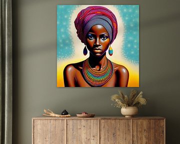 Zoya, a young woman from Africa with headscarf by All Africa