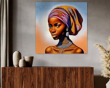 Afrikaans vrouwenportret genaamd Zawadi van All Africa