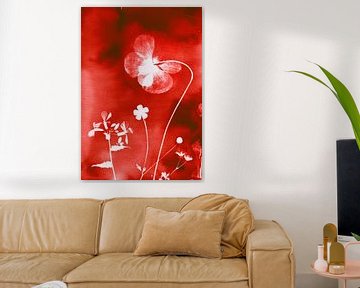 Rote Blumenwiese mit Mohn von Lies Praet