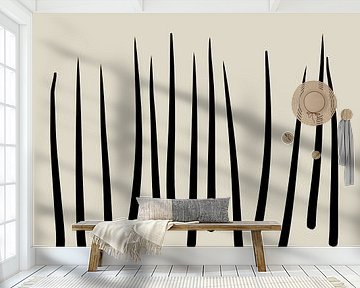 Abstract en minimalistisch kunstwerk