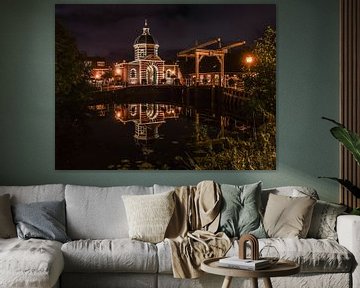 Morspoort Leiden in the evening by Dirk van Egmond