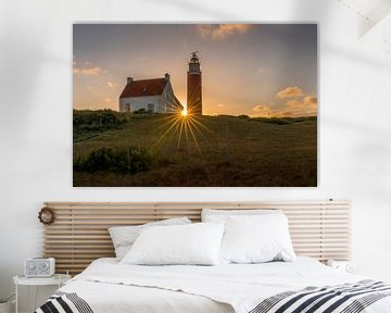 Texel lighthouse Eierland sunspikes