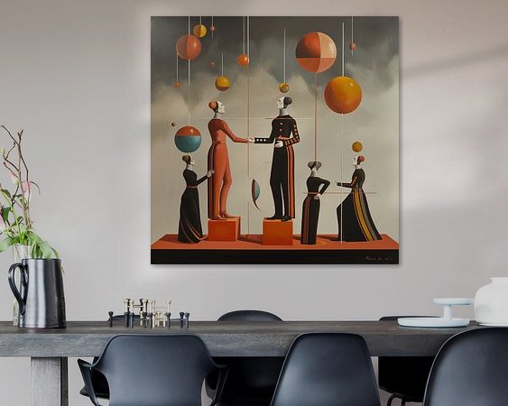 Example of the artwork in a room